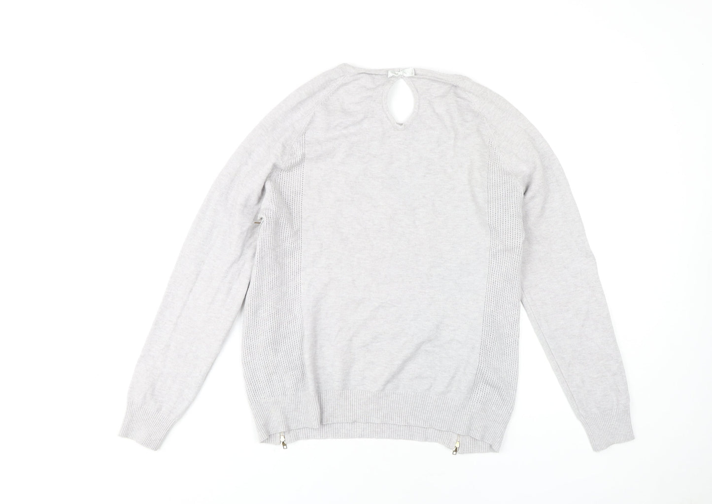 Womens UK Size 10 Izabel London Grey Pullover Jumper