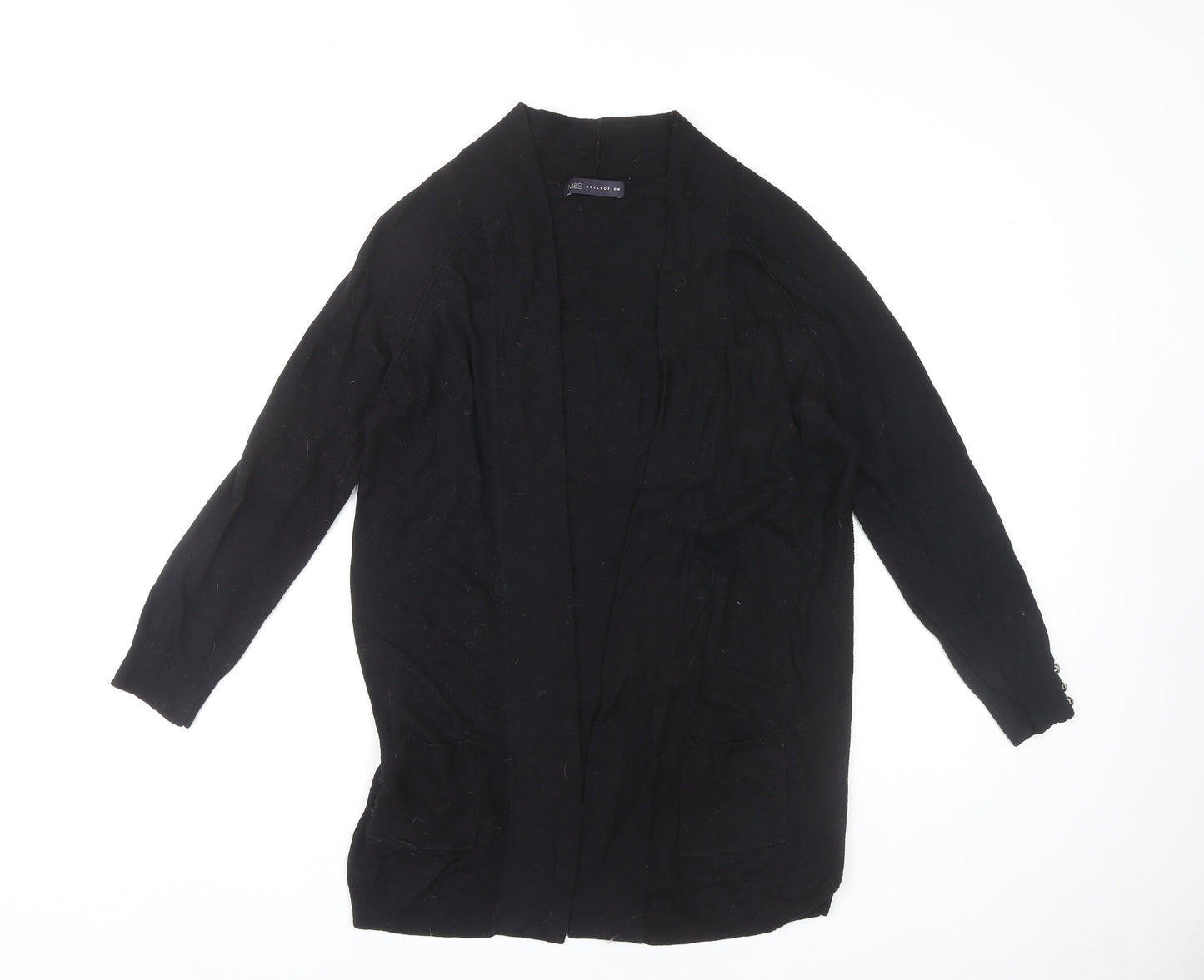 Womens UK Size 10 Marks and Spencer Black Cardigan Jumper