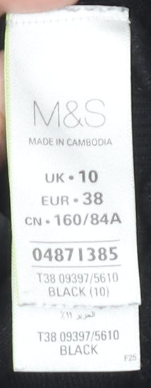 Womens UK Size 10 Marks and Spencer Black Cardigan Jumper