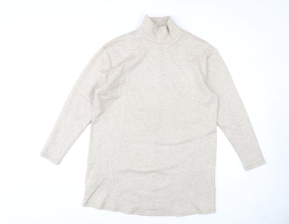 Womens UK Size S MNG Beige Pullover Jumper