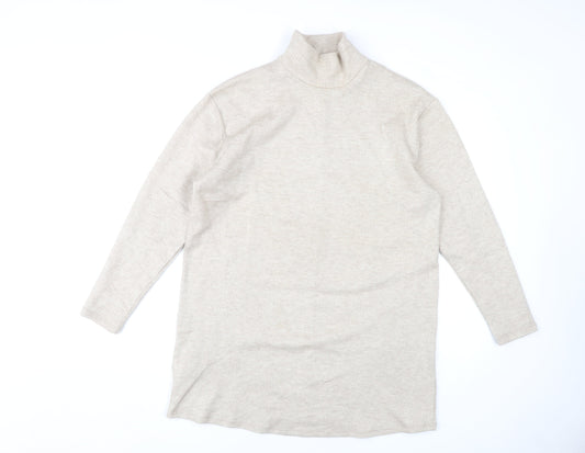 Womens UK Size S MNG Beige Pullover Jumper