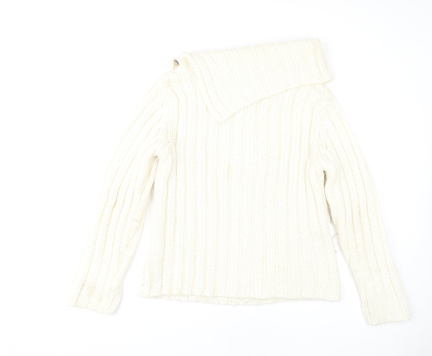 Womens UK Size 12 NEXT Ivory Pullover Jumper