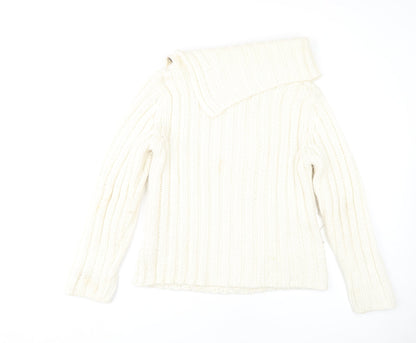 Womens UK Size 12 NEXT Ivory Pullover Jumper