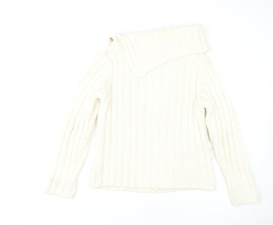 Womens UK Size 12 NEXT Ivory Pullover Jumper
