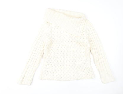 Womens UK Size 12 NEXT Ivory Pullover Jumper