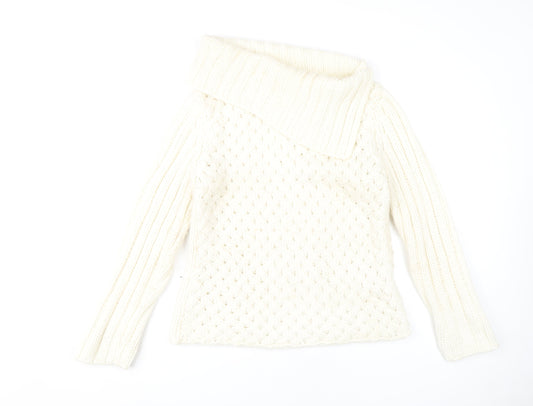 Womens UK Size 12 NEXT Ivory Pullover Jumper