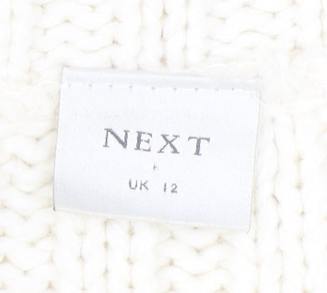 Womens UK Size 12 NEXT Ivory Pullover Jumper