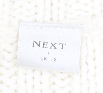 Womens UK Size 12 NEXT Ivory Pullover Jumper