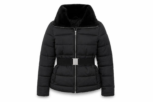 Womens UK Size 6 Divided Black Puffer Jacket