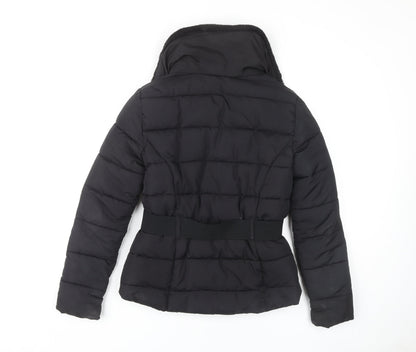 Womens UK Size 6 Divided Black Puffer Jacket