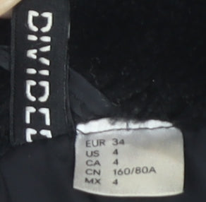 Womens UK Size 6 Divided Black Puffer Jacket