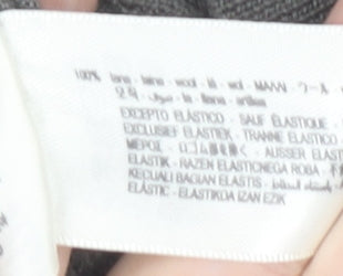 Zara Men's Grey Wool Pullover Jumper, Size S