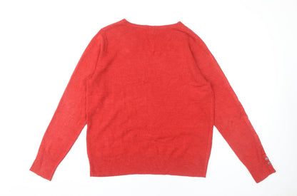 Womens UK Size 18 NEXT Red Pullover Jumper