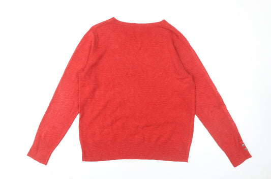 Womens UK Size 18 NEXT Red Pullover Jumper