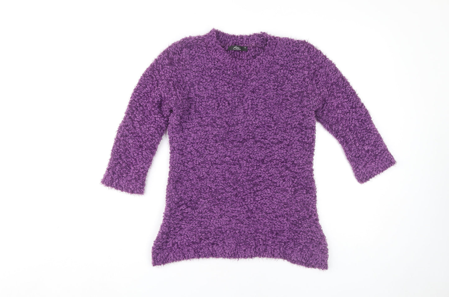Bm Collectiv Women's Purple Pullover Jumper Size S