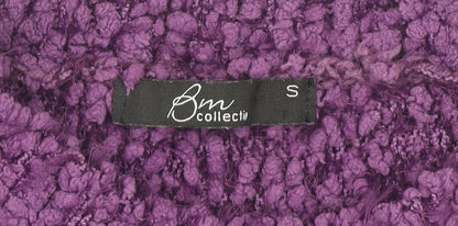 Bm Collectiv Women's Purple Pullover Jumper Size S