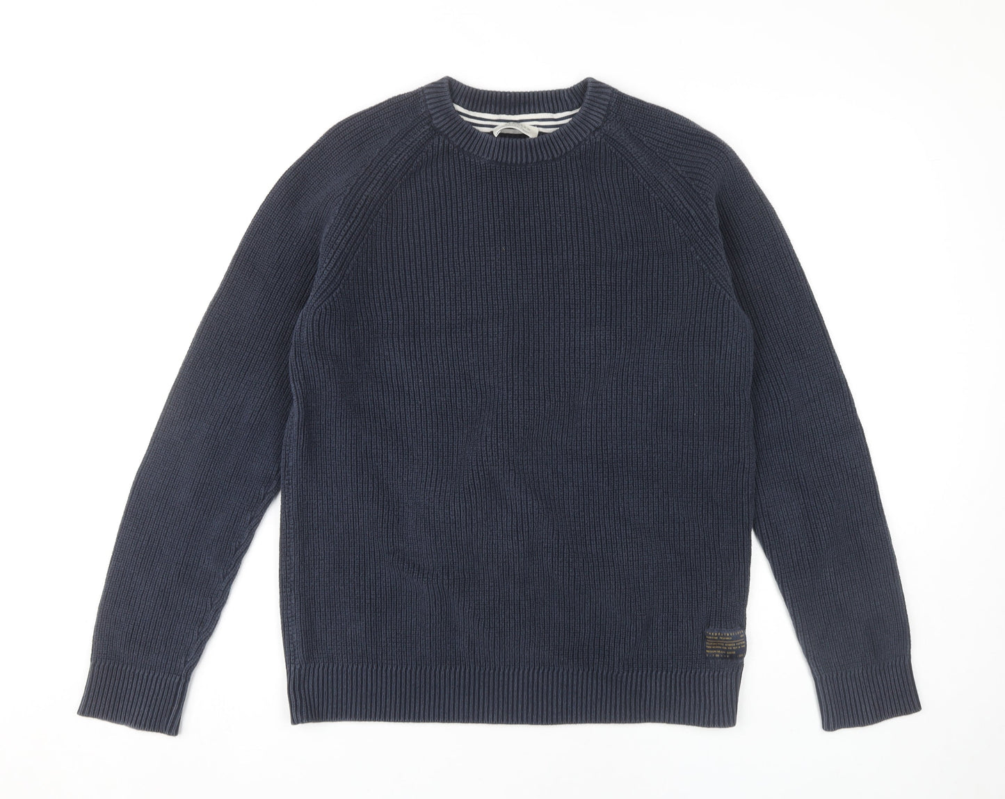 Selected Homme Men's Blue Pullover Jumper, Size L