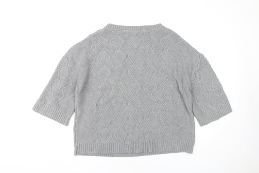 Womens UK Size L Max Studio Grey Pullover Jumper