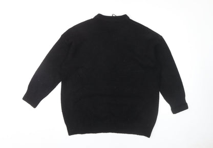 Womens UK Size S Bershka Black Pullover Jumper