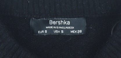 Womens UK Size S Bershka Black Pullover Jumper
