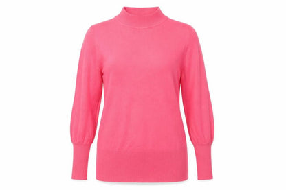 Marks & Spencer Women's Pink Mock Neck Jumper Medium