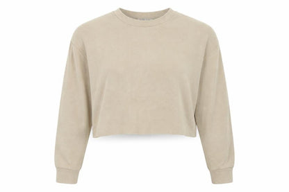 Zara Women's Beige Pullover Sweatshirt Size 8