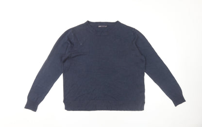 Womens UK Size 16 Marks and Spencer Blue Pullover Jumper