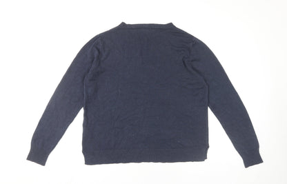Womens UK Size 16 Marks and Spencer Blue Pullover Jumper