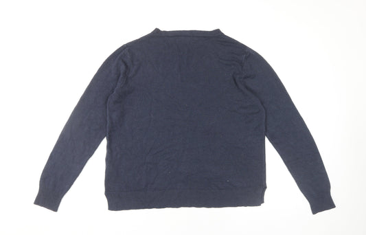 Womens UK Size 16 Marks and Spencer Blue Pullover Jumper