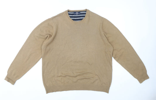 Womens UK Size L Marks and Spencer Beige Pullover Jumper