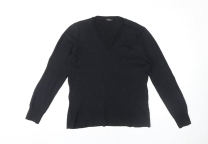 Womens UK Size L M&Co Black Pullover Jumper