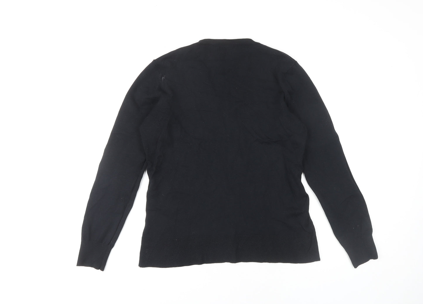 Womens UK Size L M&Co Black Pullover Jumper