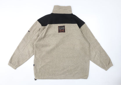 Commander Men's Beige M 1/4 Zip Sweatshirt Long Sleeve