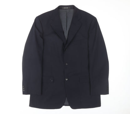 Balmain Men's Blue Blazer, 40R, Formal
