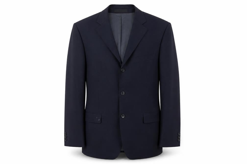 Mens UK Size 40 Balmain Regular Blue Suit Jacket