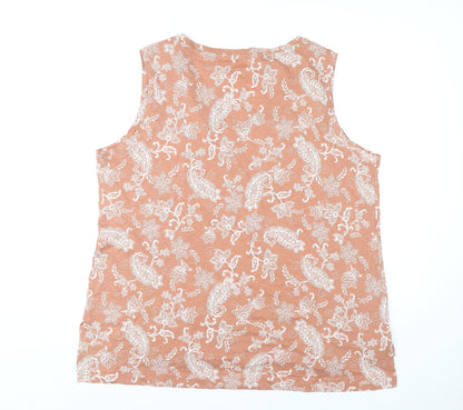 Womens UK Size 22 Julipa Brown Basic Tank