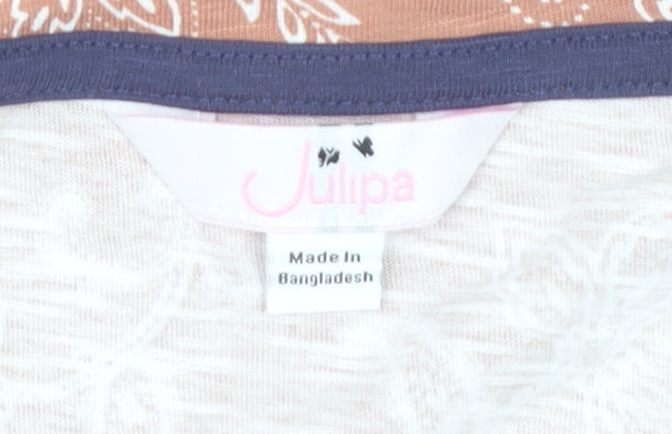 Womens UK Size 22 Julipa Brown Basic Tank