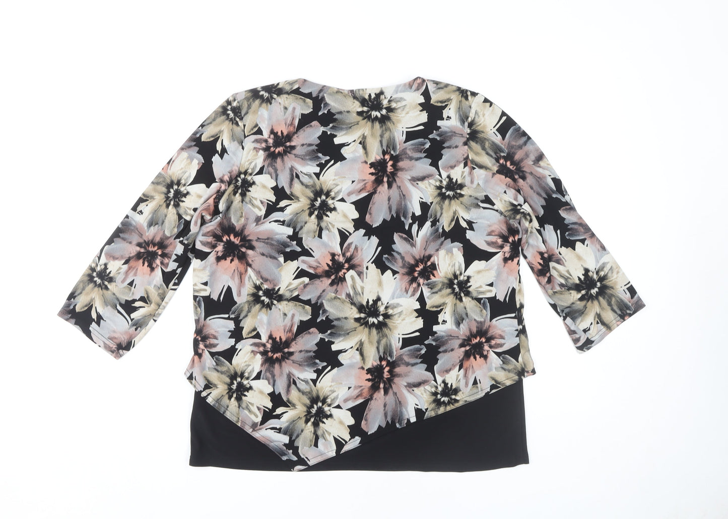 Womens UK Size M Anne Smith Multicoloured Basic Blouse