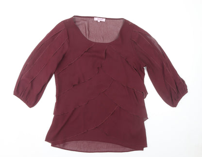 Womens UK Size 12 Marks and Spencer Purple Basic Blouse