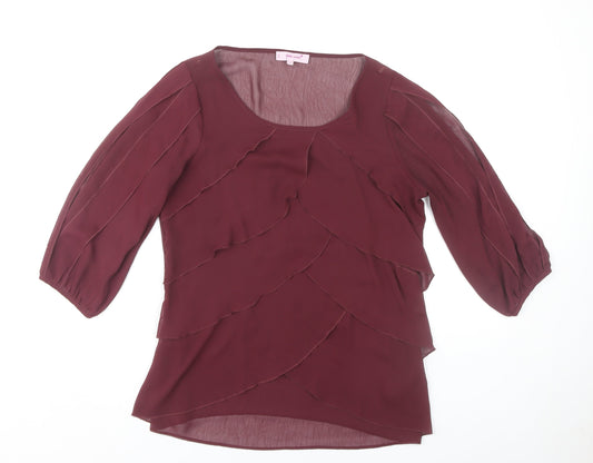 Womens UK Size 12 Marks and Spencer Purple Basic Blouse