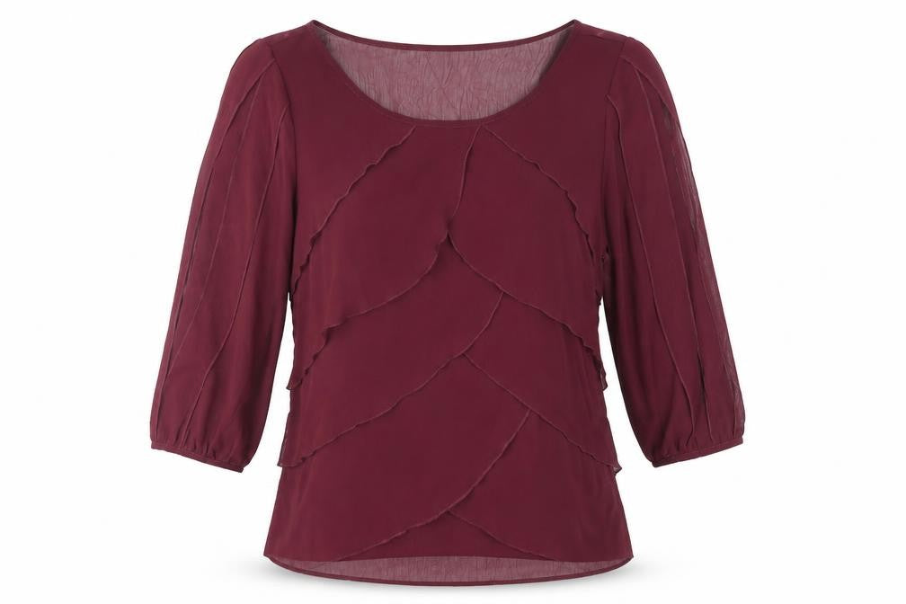 Womens UK Size 12 Marks and Spencer Purple Basic Blouse