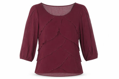 Womens UK Size 12 Marks and Spencer Purple Basic Blouse
