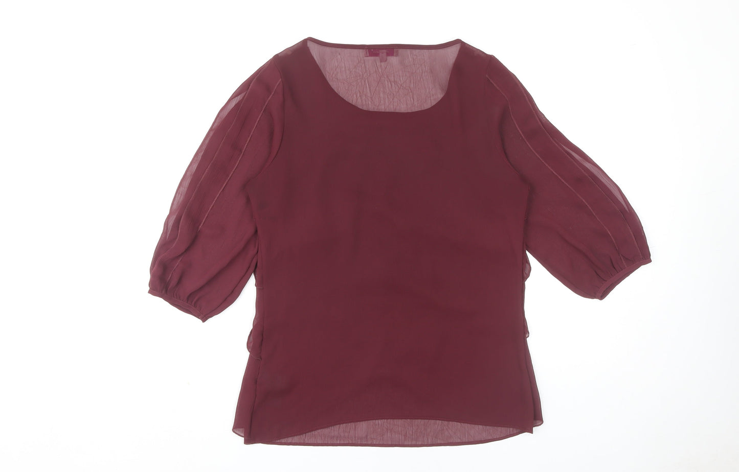 Womens UK Size 12 Marks and Spencer Purple Basic Blouse