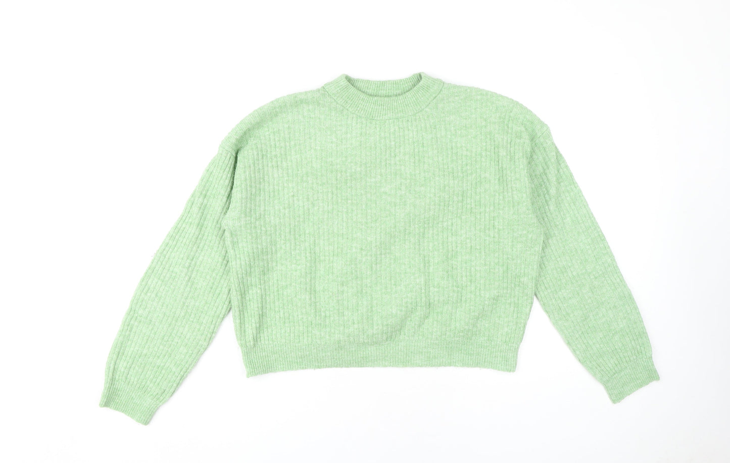 Womens UK Size XS Unknown Green Pullover Jumper