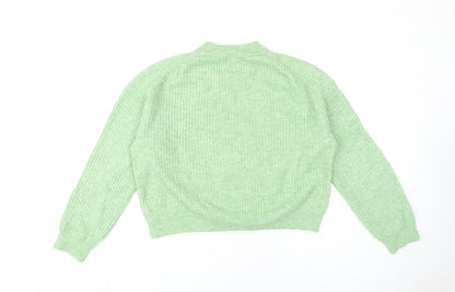 Womens UK Size XS Unknown Green Pullover Jumper