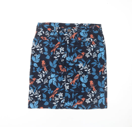 Lily Originals Women's Multicoloured Floral Skirt - Size 12