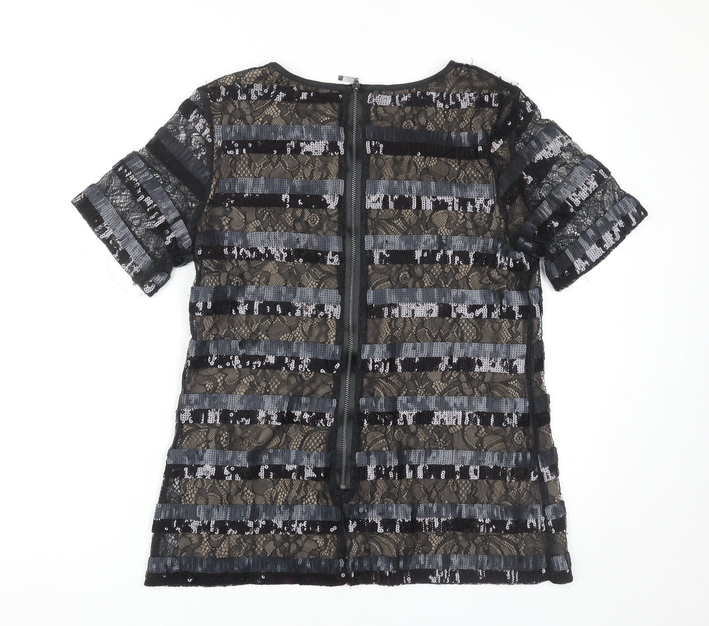 Womens UK Size 14 NEXT Black Basic Blouse