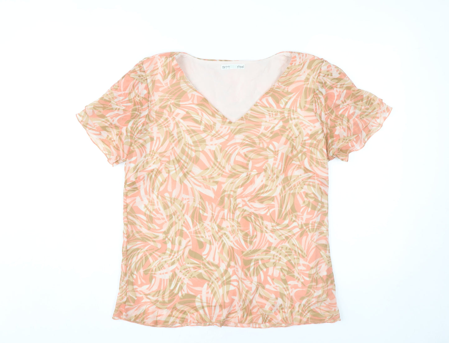 Womens UK Size 16 Marks and Spencer Multicoloured Basic Blouse