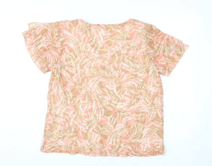 Womens UK Size 16 Marks and Spencer Multicoloured Basic Blouse