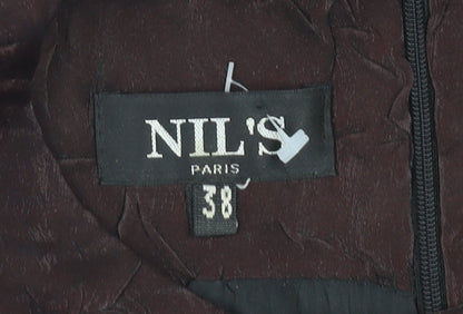 NIL'S Paris Women's Brown Sheath Dress Size 10